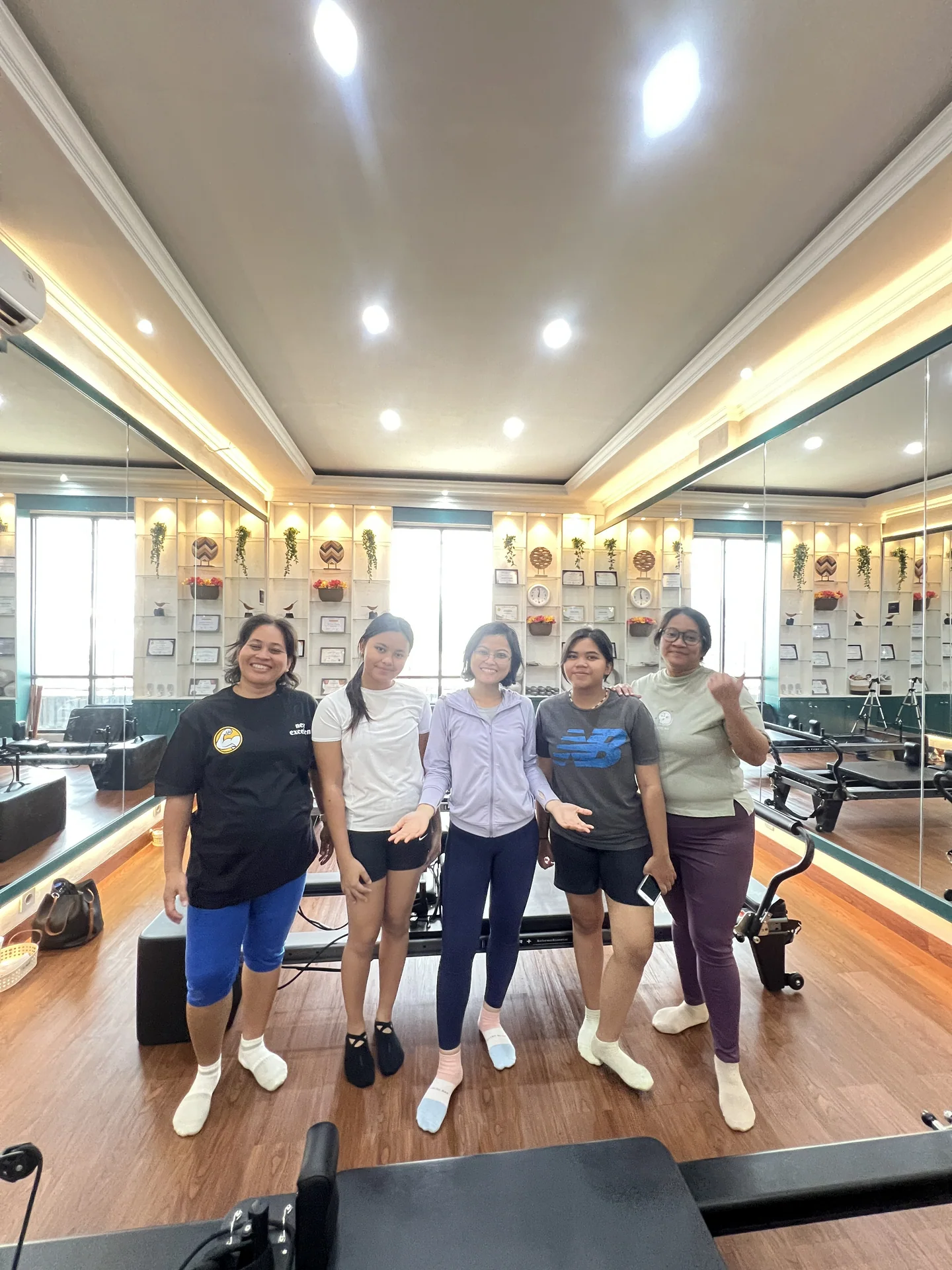 Liza Ariesta Pilates practice moment